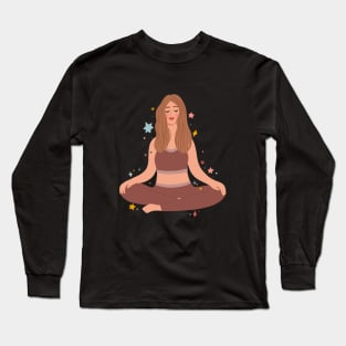 Yoga and meditation practice Long Sleeve T-Shirt